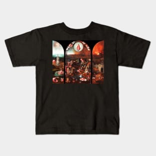 Triptych of the Last Judgement by Hieronymus Bosch Kids T-Shirt